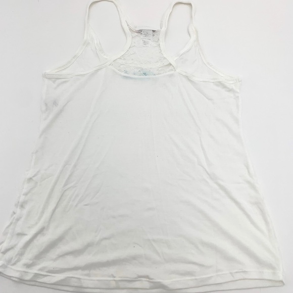 4/$25 Bride White Tank Top Lace Large NEW - Picture 3 of 3